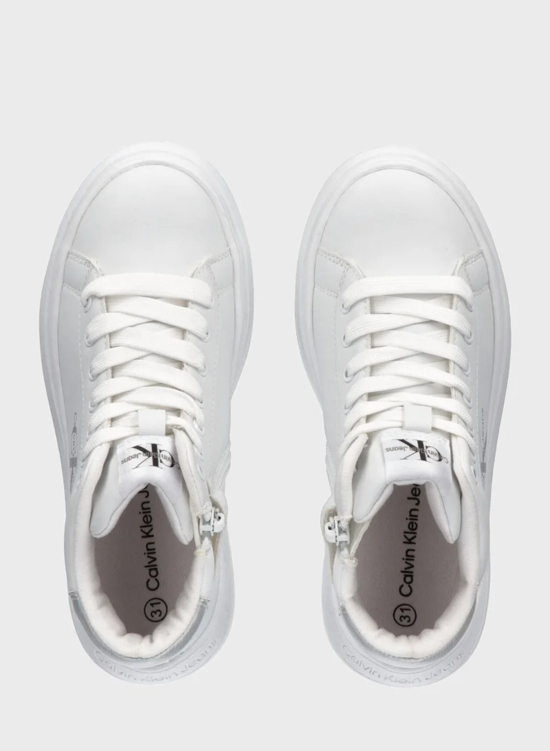 Calvin Klein Jeans Youth High Top Lace Up Sneakers