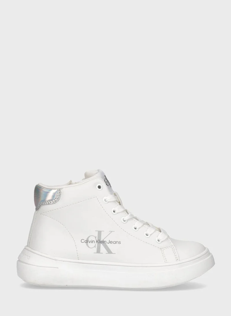 Calvin Klein Jeans Youth High Top Lace Up Sneakers