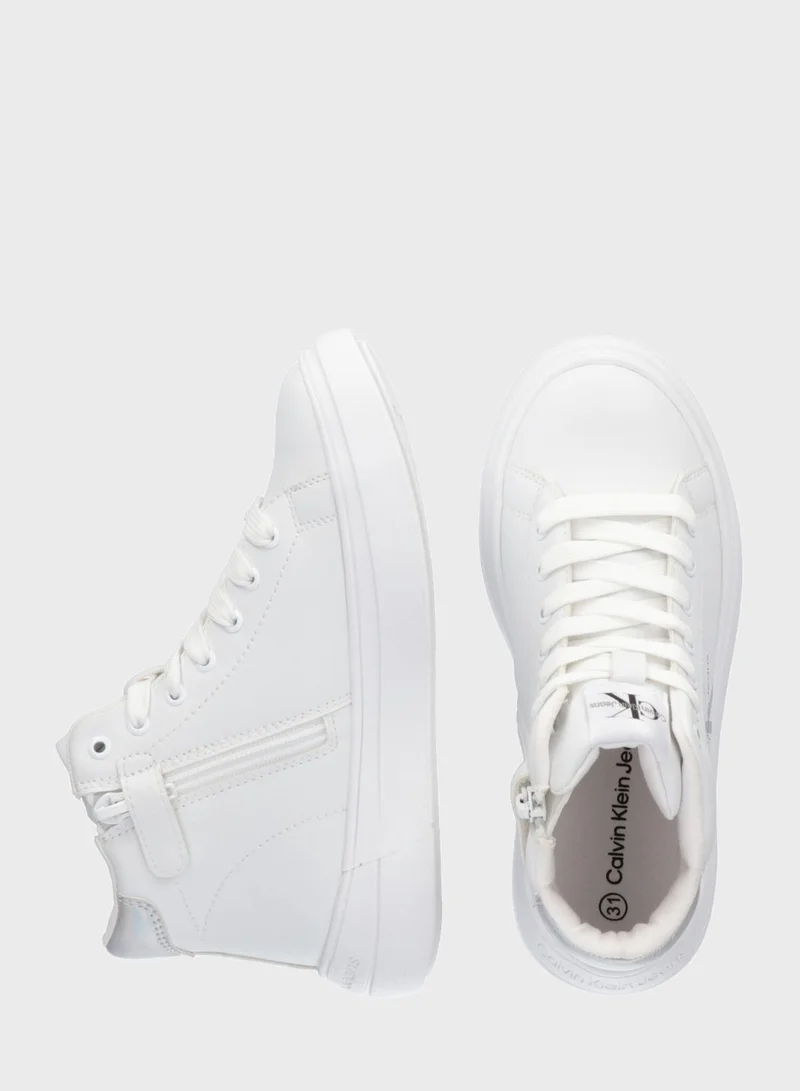 Calvin Klein Jeans Youth High Top Lace Up Sneakers