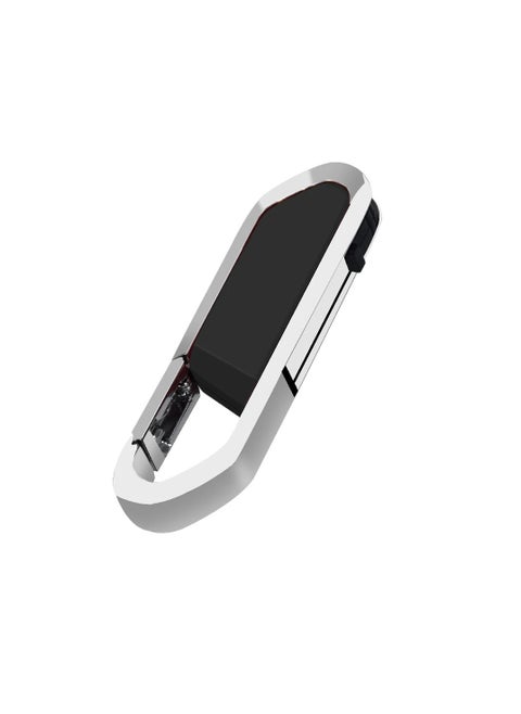 USB Flash Drive, Portable Metal Thumb Drive with Keychain, USB 2.0 Flash Drive Memory Stick, Convenient and Fast Pen Thumb U Disk for External Data Storage, (1pc 16GB Black)