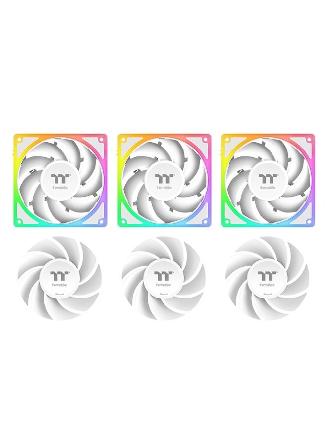 Thermaltake MAGCurve 360 Ultra ARGB AIO Liquid Cooler – 360mm Aluminum Radiator, 3x TOUGHFAN EX 120mm ARGB Fans, 6.67” Curved AMOLED Display, Intel & AMD Compatible, PWM 500-2500RPM, TT RGB Plus Software, ARGB Sync, White | CL-W454-PL12SW-A - Image 5