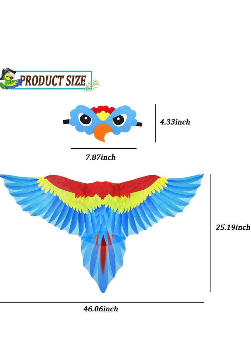 Bird Costume for Kids with Bird Mask Eagle Dragon Wings Costumes Boys Girls Dress-up Cape  Party Favors Gifts - Image 4