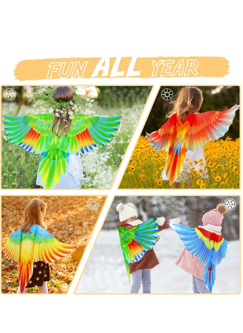 Bird Costume for Kids with Bird Mask Eagle Dragon Wings Costumes Boys Girls Dress-up Cape  Party Favors Gifts - Image 2