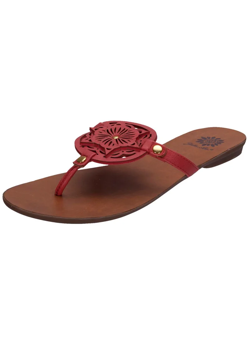 Yellow Box Navajo Flat Sandals