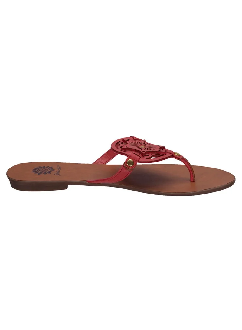 Yellow Box Navajo Flat Sandals