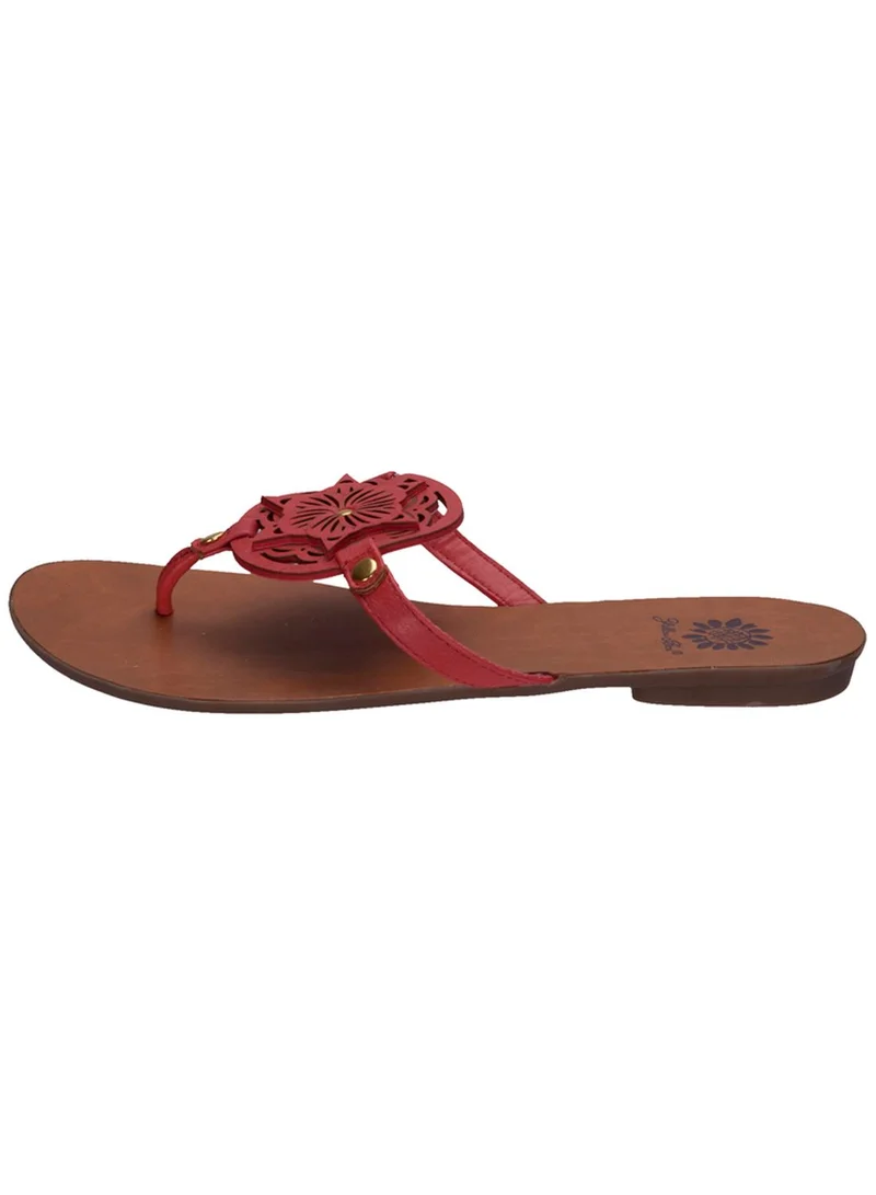 Yellow Box Navajo Flat Sandals