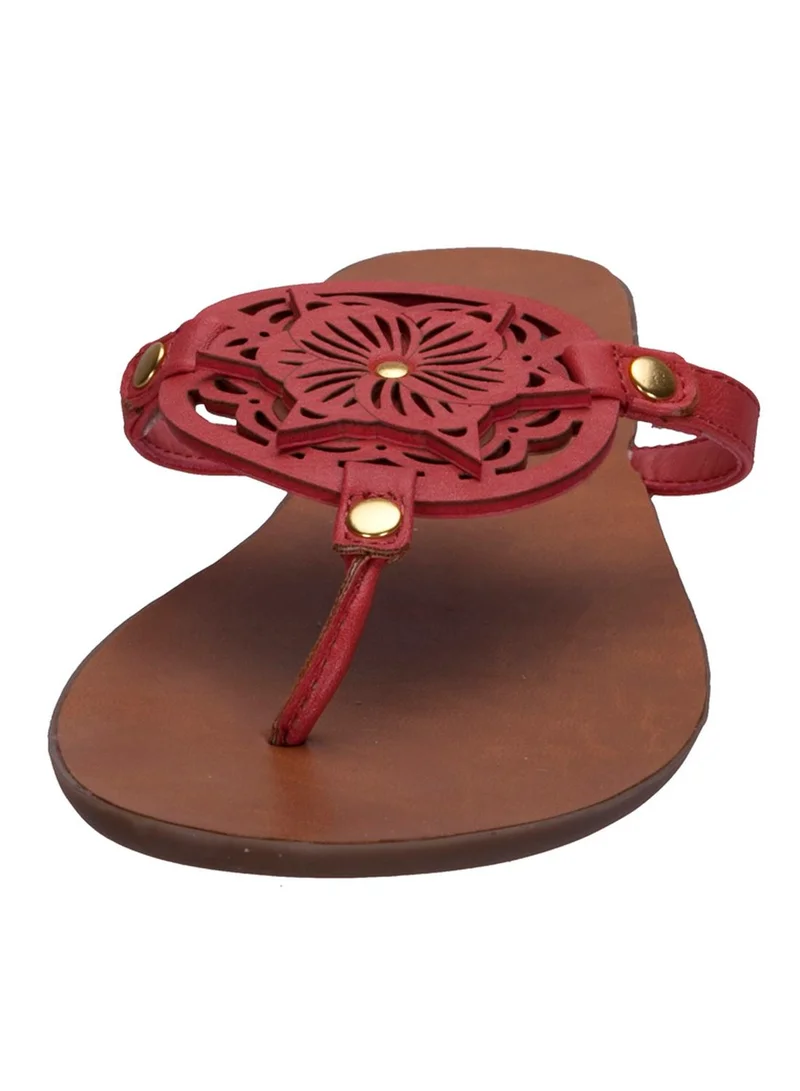 Yellow Box Navajo Flat Sandals