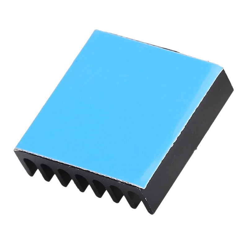 20x20x6mm Black Aluminum Heatsinks with Adhesive Backing for PC Chips IC Power Supplies Electrical Equipment - Image 3