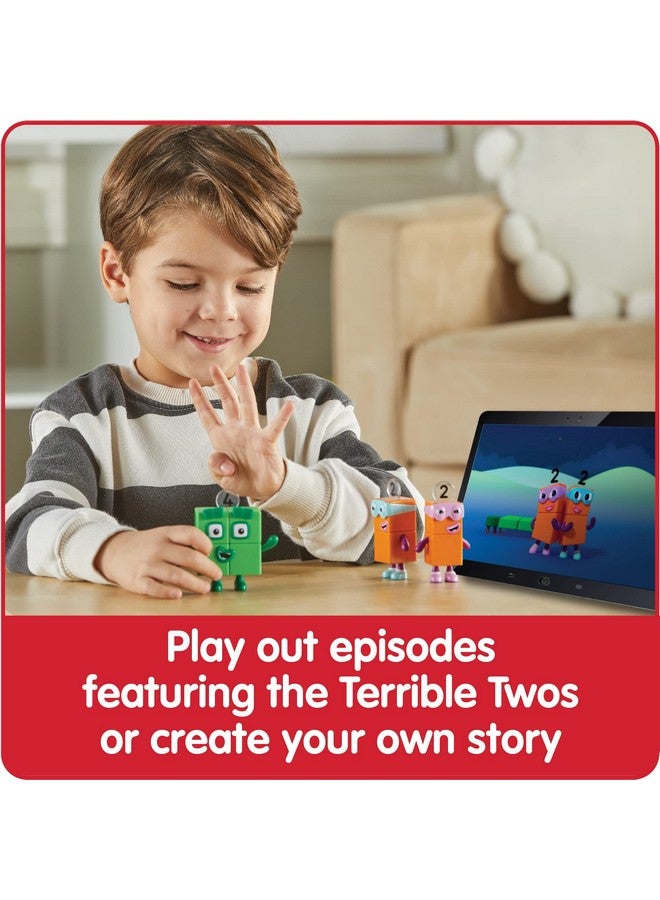 hand2mind hand2mind Numberblocks Four and The Terrible Twos, Toy Figures Collectibles, Small Cartoon Figurines for Kids, Mini Action Figures, Character Play Figure Playsets, Imaginative Toys - Image 5