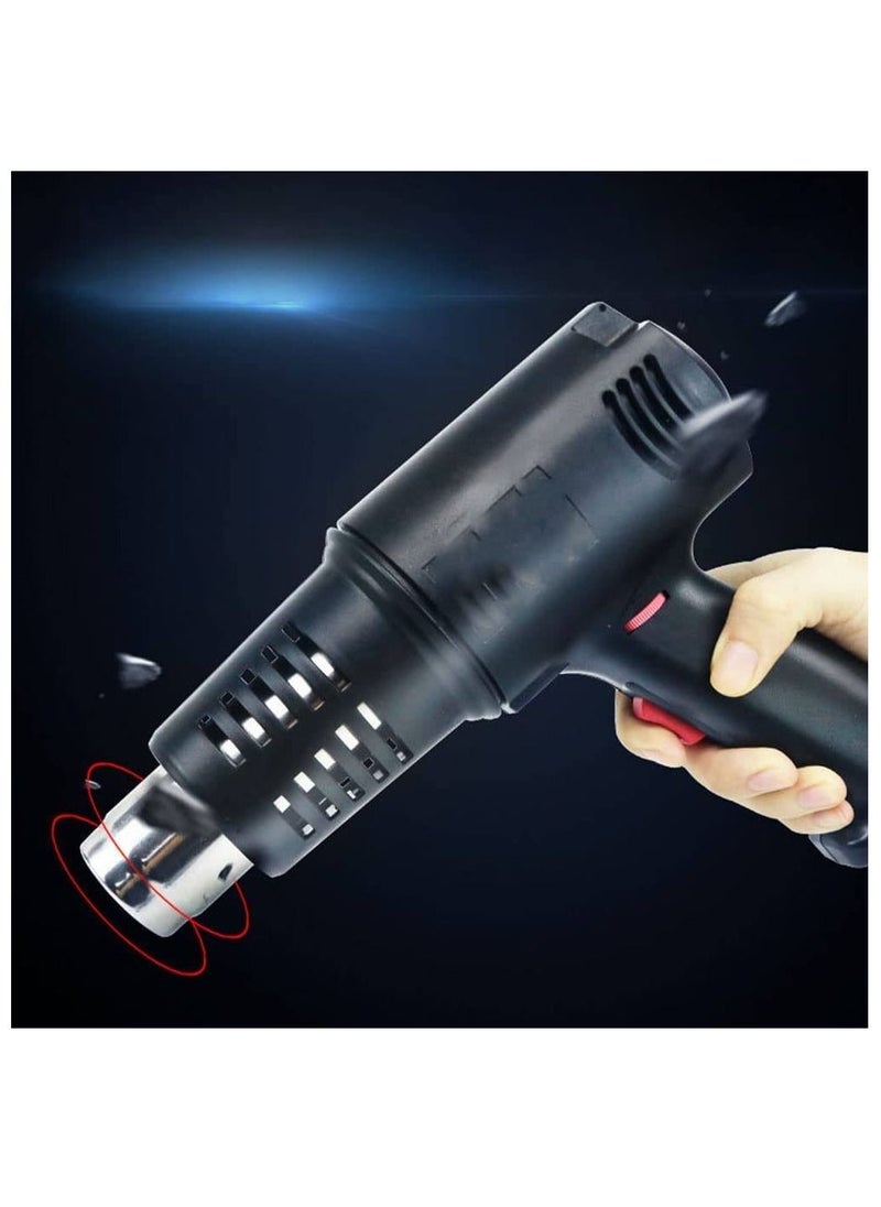 Jmary - Electric Professional Temperature Heat Gun With Accessories For Packing Material And Electronics Repair Black - Image 1