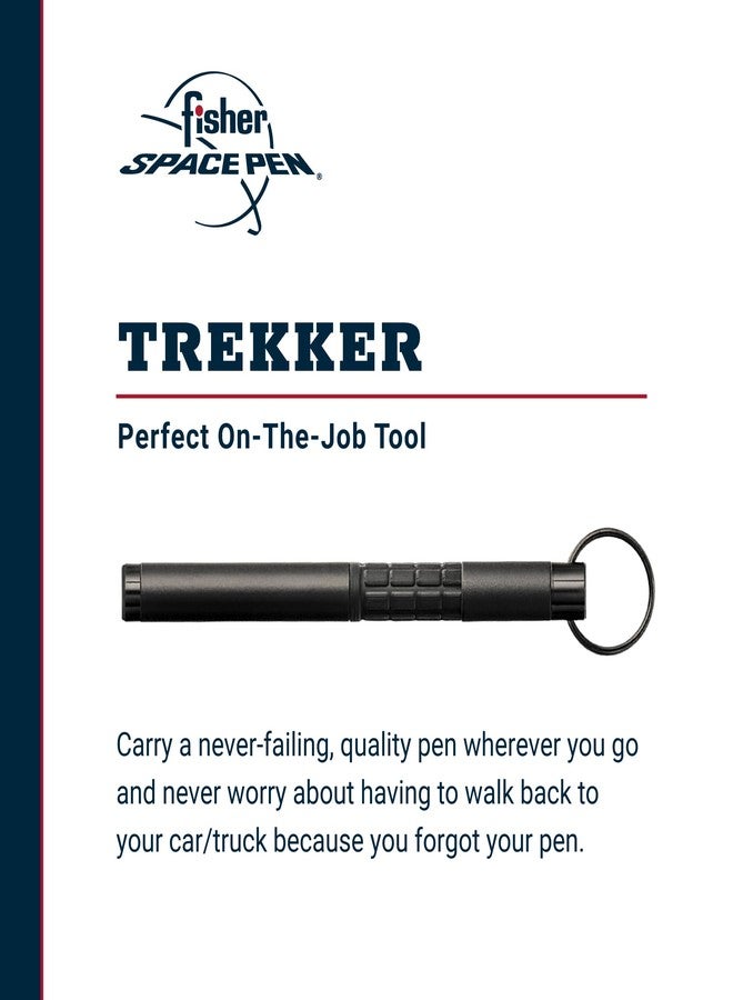 Fisher Space Pen Trekker Space Pen, Ballpoint, Brass, Matte Black, Black Ink, Gift Box - Image 2