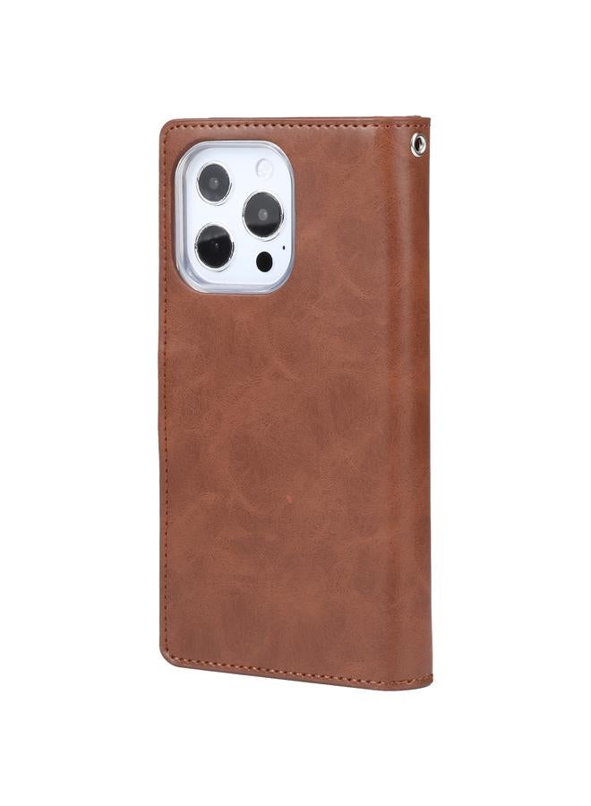 GOOSPERY Case For iPhone 14 Pro MERCURY MANSOOR 9 Card Slots Leather Case - Image 3