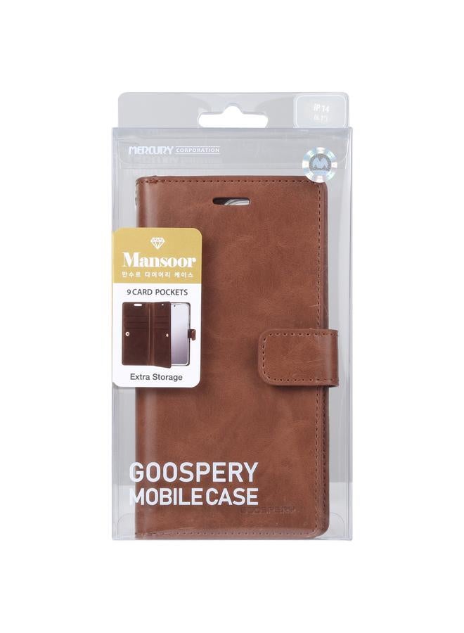 GOOSPERY Case For iPhone 14 Pro MERCURY MANSOOR 9 Card Slots Leather Case - Image 4