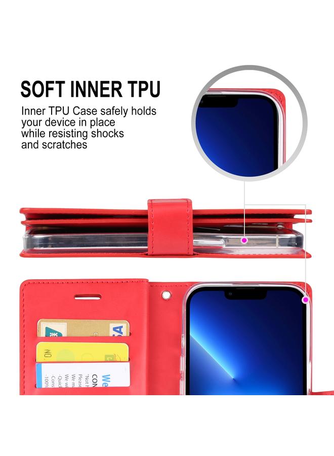 GOOSPERY Case For iPhone 14 Pro MERCURY MANSOOR 9 Card Slots Leather Case - Image 5