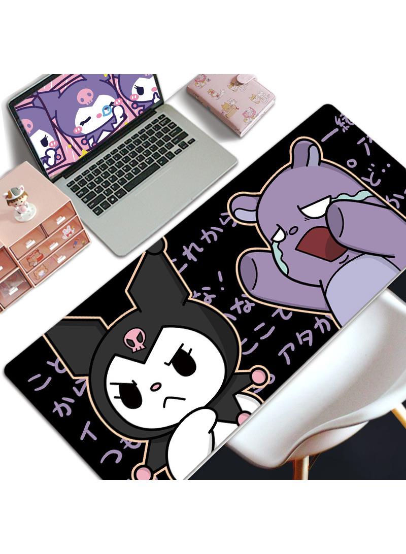 Y&D Kuromi Girls Gift Gaming Mouse Pad Extended Large Mat Desk Pad Stitched Edges Mousepad Long Mouse Pad And Non-Slip Rubber Base Mice Pad 800X300X4mm - Image 1
