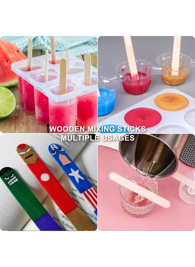 LET'S RESIN - LET'S RESIN Epoxy Mixing Cups Kit,200Pcs, Plastic, 30ml Disposable Measuring Cups,50 Wooden Stirring Sticks, Dropper for Paint Mixing, Jewelry Making - Image 1