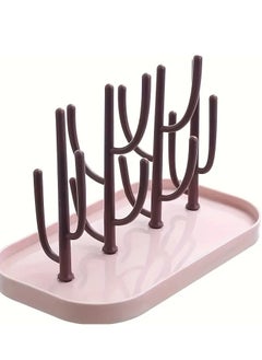 Baby Tree-shaped Milk Bottle Drain Rack, Dust-proof Milk Bottle Holder, Cup Drain Rack Easte Pink Color - pzsku/Z03EED0746CCAA85860BCZ/45/_/1730452172/82584462-8912-44b6-b9d3-27e7ab4f3151