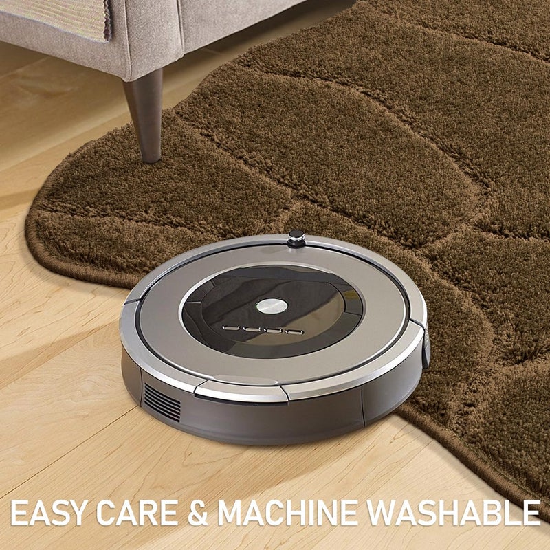 BSICPRO Bathroom Rugs  32x20 Extra Soft and Absorbent Shaggy Microfiber Bath Mat Rugs  Modern Bathroom Rug Mat Carpet for Bathroom Shower Floor Decor  Machine Washable (Brown) - Image 4