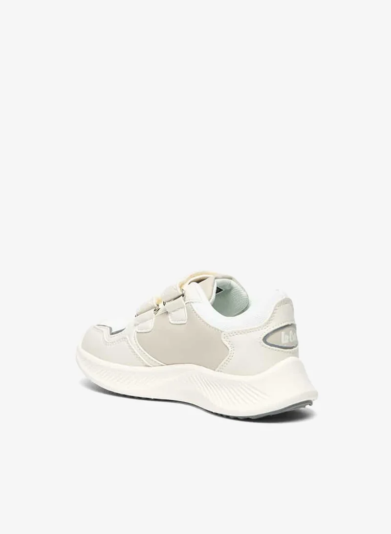 لي كوبر سنيكرز أولاد بنعل خارجي بنقوش مع إغلاق بشريط لاصق