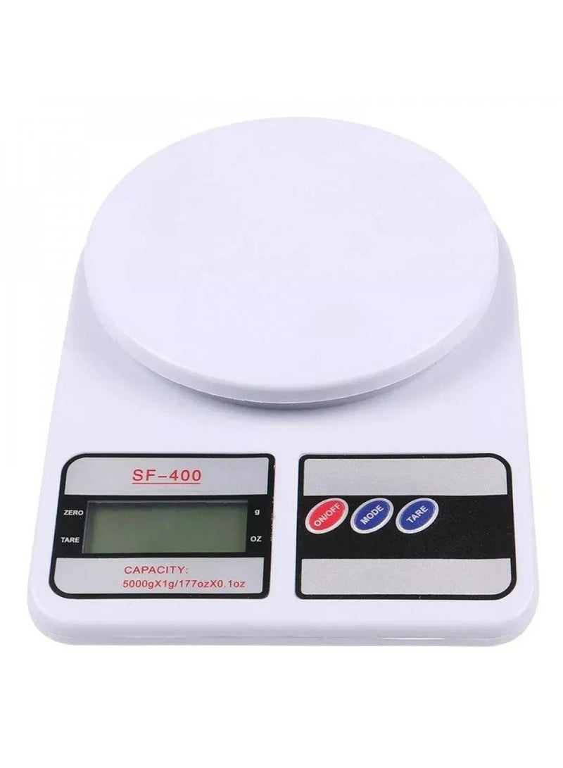إس إف 400 ميزان مطبخ رقمي حتى 10 كجم لون أبيض 24.5x3.5x17 سم أبيض 24.5x3.5x17سم - Image 1