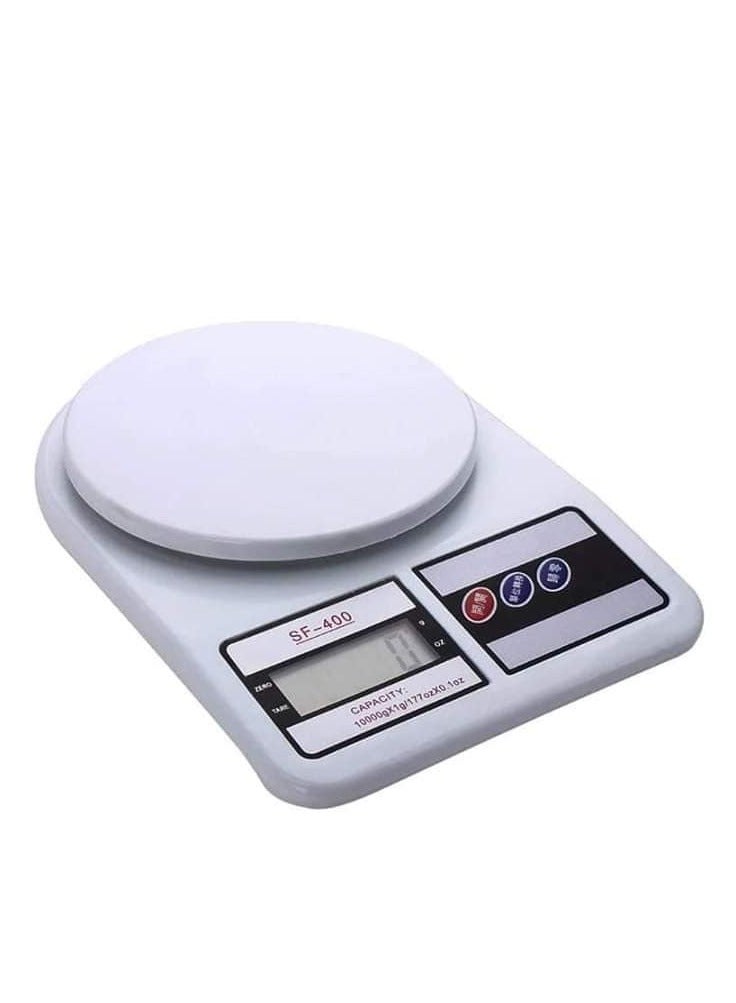 إس إف 400 ميزان مطبخ رقمي حتى 10 كجم لون أبيض 24.5x3.5x17 سم أبيض 24.5x3.5x17سم - Image 3