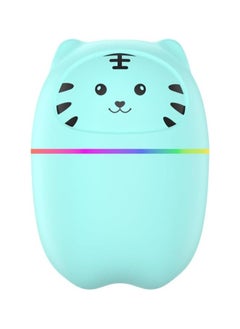 Generic hanso Humidifier, Mini Portable Humidifier Portable Aroma Oil Diffuser & Humidifier with Night Light - Capacity, Ideal for Home, Office, Car, and Plant Purification, 220ML (Blue)  - Image 1