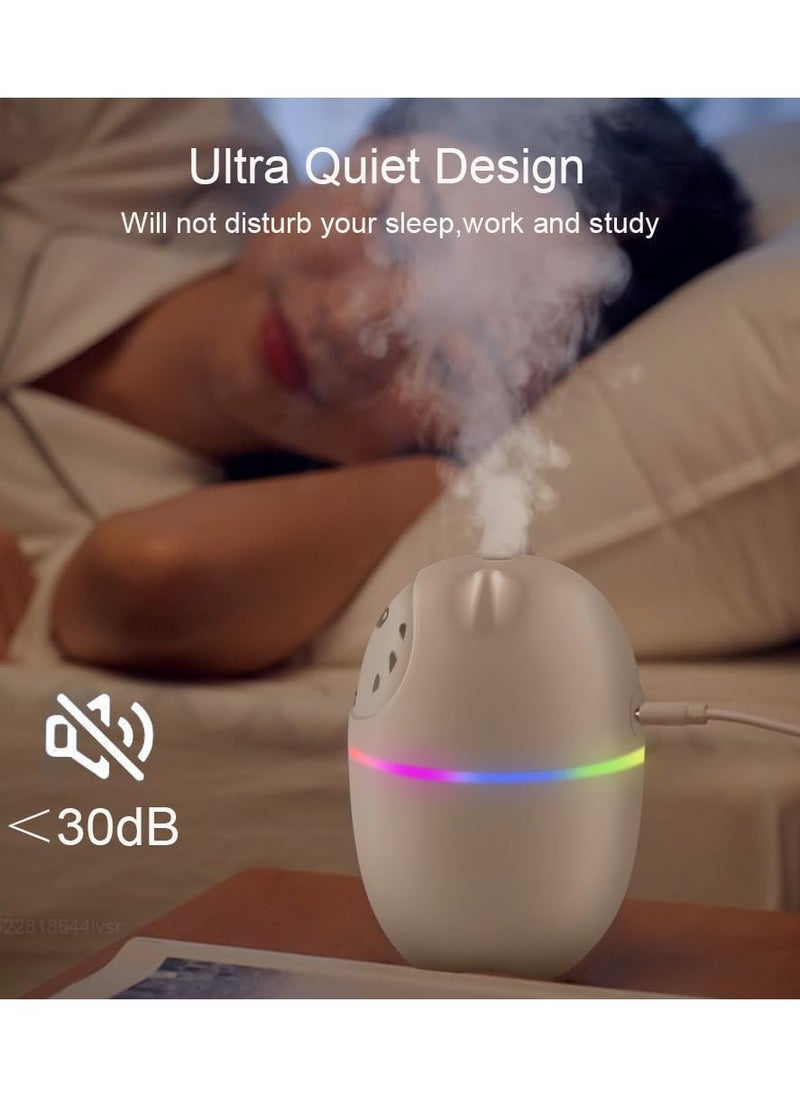 Generic - hanso Humidifier, Mini Portable Humidifier Portable Aroma Oil Diffuser & Humidifier with Night Light - Capacity, Ideal for Home, Office, Car, and Plant Purification, 220ML (Blue) - Image 1