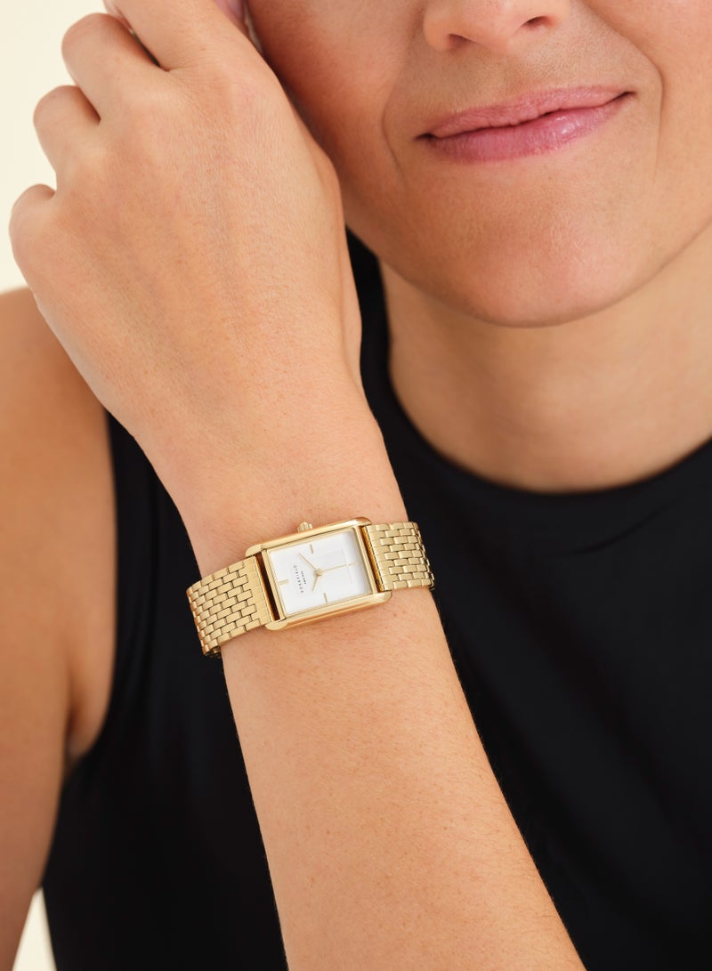 Rosefield Heirloom White Dial Steel Gold - HWGSG-H01 - Image 3