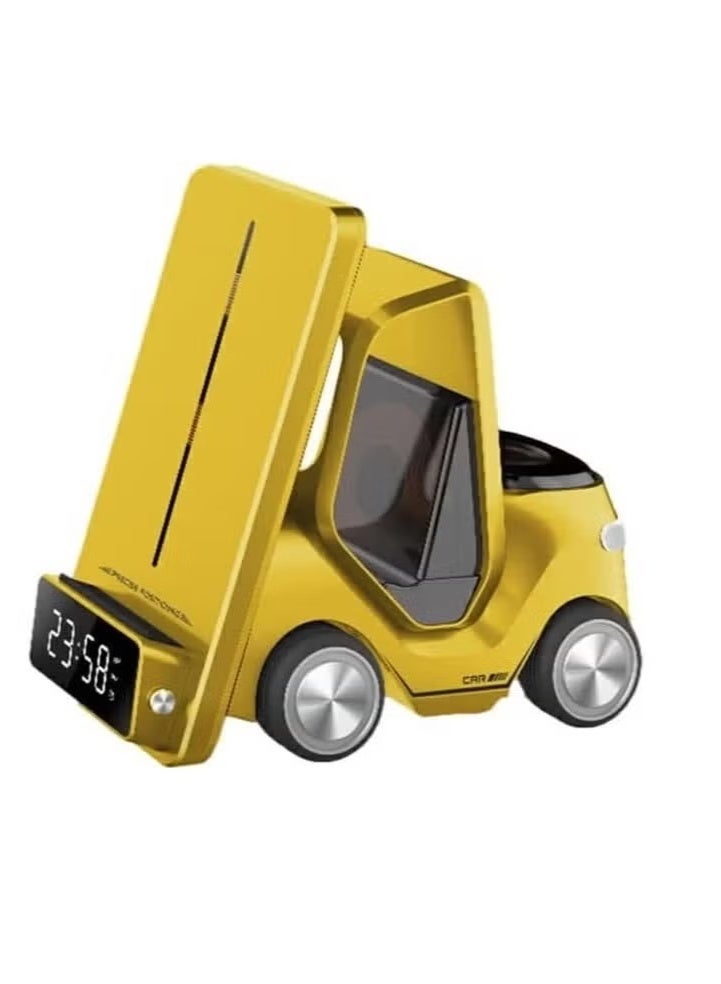 JAJEEK Universal Wireless Charger Station Yellow – Compact & Portable Fast Charging Dock with High Efficiency, Wide Compatibility for iPhone, Samsung, AirPods, and More, Sleek Space-Saving Design Perfect for Home, Office, and Travel Use - Image 1