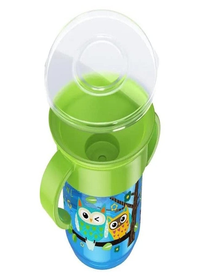 Moppets كوب الشرب Moppets Baby Wonder (يعمل بالشفاه بزاوية 360 درجة) بمقبض مزدوج وغطاء (وردي) - Image 3