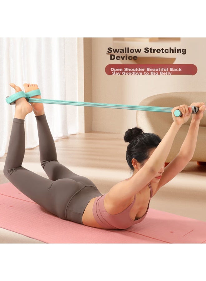 Dweck Duweike Foot Pedal Resistance Band, Elastic Band, Fitness Shaping, Home Use, Xiaofeiyan Stretching Equipment, Gray-green  - Image 1