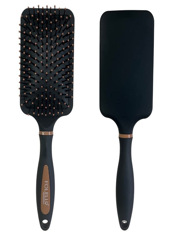 FOLELLO - Premium Collection Paddle Hair Brush for Men & Women - Portable Hair Brush for Grooming, Detangling & Smoothing - Suitable for All Hair Types - Image 2
