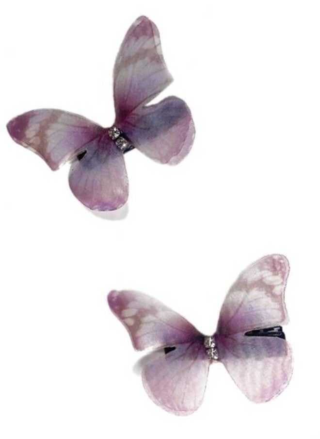 Elite Dose Butterfly Design Cute Hair Clips 2 Pieces  - Image 3