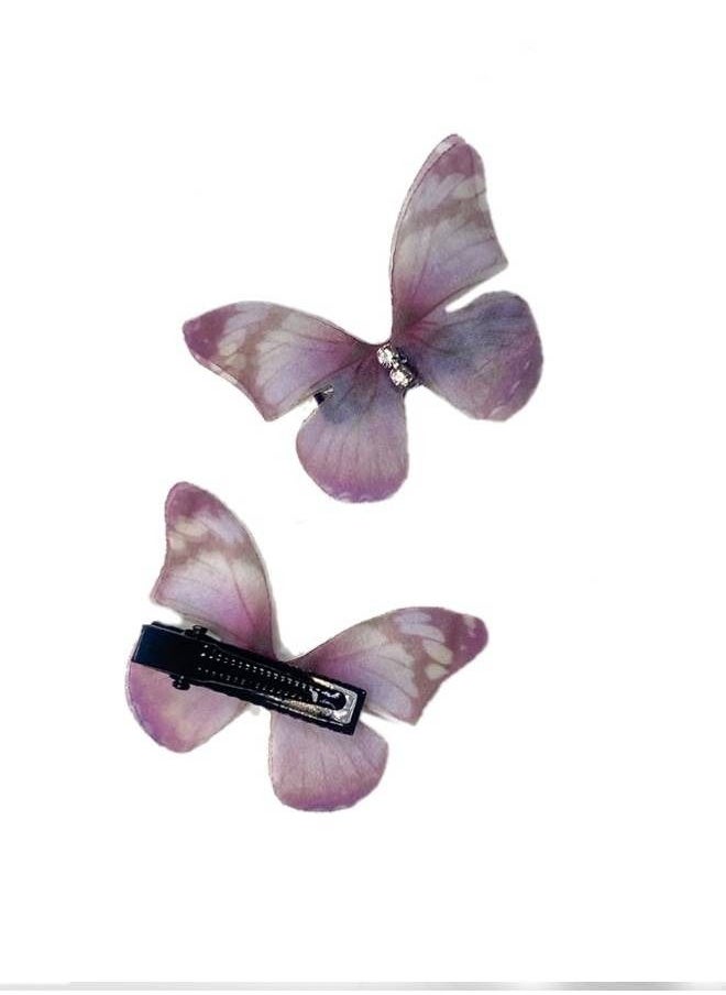 Elite Dose Butterfly Design Cute Hair Clips 2 Pieces  - Image 2