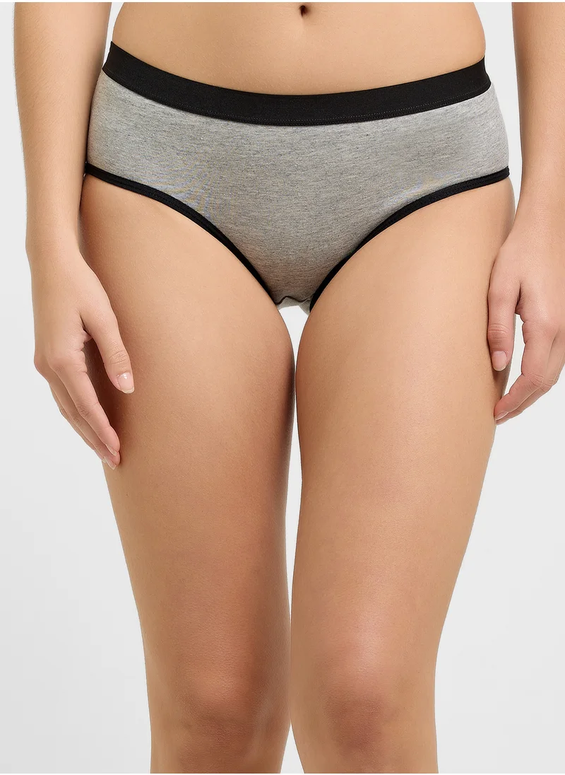 جينجر 3 Pack Hipster Brief With Contrast Band