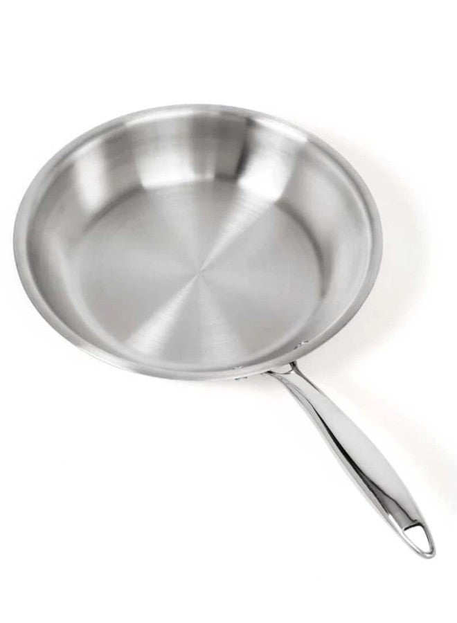 WEKTU TRIPLY Stainless Steel Fry PAN with LID Induction COOKWARE Fry PAN 22 CM Fry Pan 22 cm Diameter with Lid 1.5 L Capacity (Triply, Induction Bottom) - Image 5