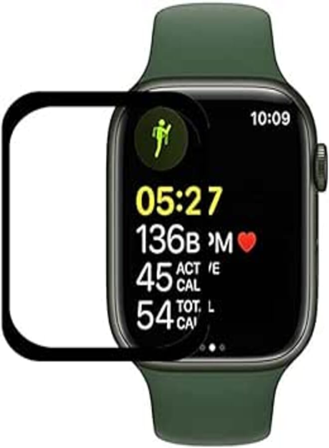 UPONEW for Apple Watch Series 7 45mm Screen Protector - [2 Pack] [Full Coverage] PMMA Soft Film Screen Protector for Apple Watch Series 7 Edition/Aluminum 45mm