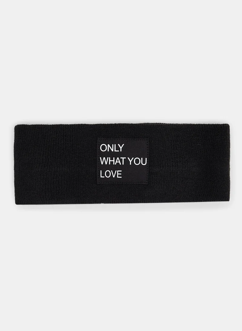 ONLY Madison Logo Knit Headband