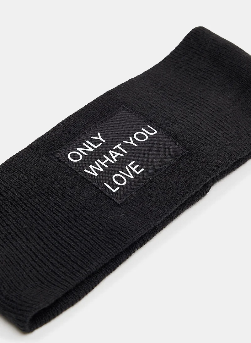 ONLY Madison Logo Knit Headband