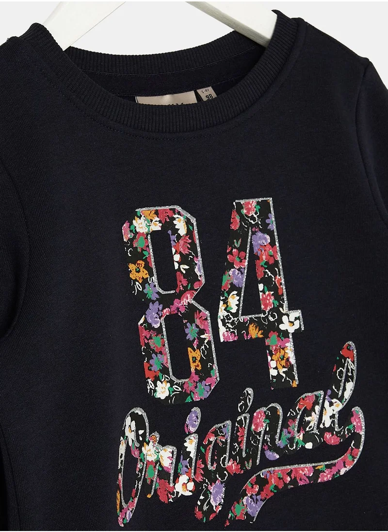 ONLY Kids Slogan Print Sweatshirt