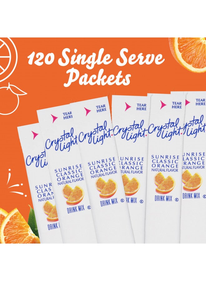 Crystal Light Sugar-Free Orange On-The-Go Powdered Drink Mix 120 Count - Image 2