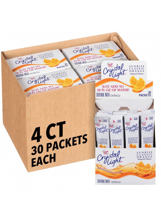 Crystal Light Sugar-Free Orange On-The-Go Powdered Drink Mix 120 Count - Image 1