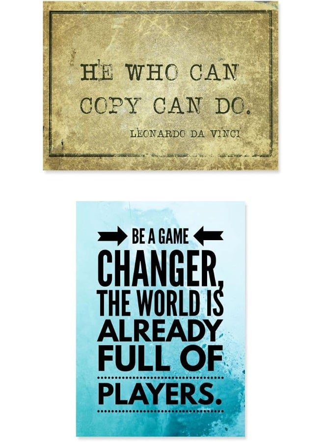 Paper Plane Design Quote and Motivational Poster Set of 10 - Image 4