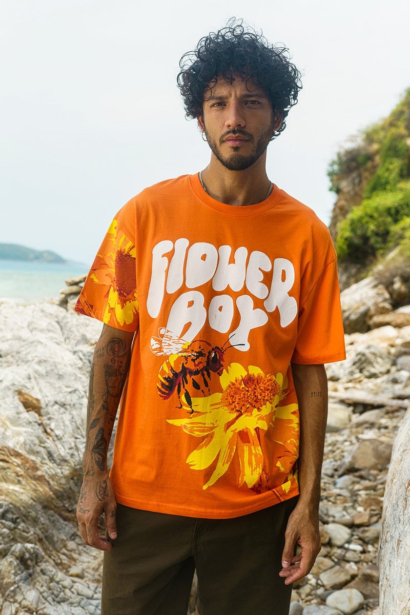 Bonkers Corner Flower Boy Oversized T-shirt - Image 2