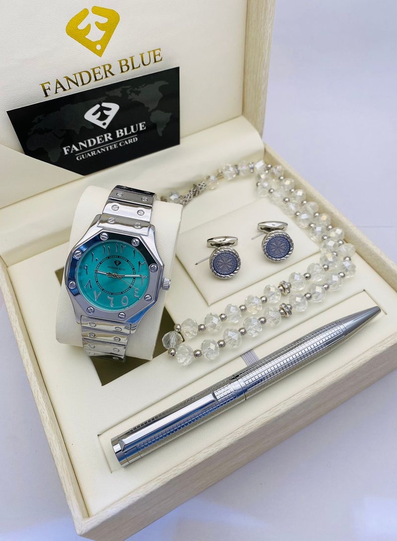 FENDER Fender Blue Men's Watch and Accessories Set 