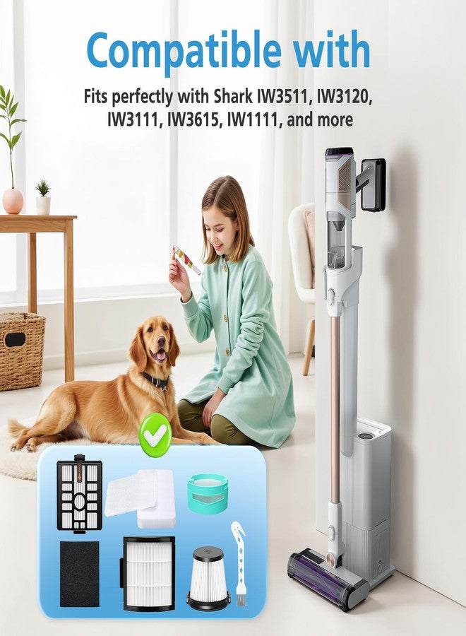 إيزينجو فلاتر مكنسة كهربائية لـ Shark IW3511 و IW3120، وفلاتر بديلة لـ Shark Detect Clean و Detect Pro Series IW3111 و IW3615 و W1111، ومجموعة ملحقات بديلة للمكنسة الكهربائية (11 قطعة). - Image 2