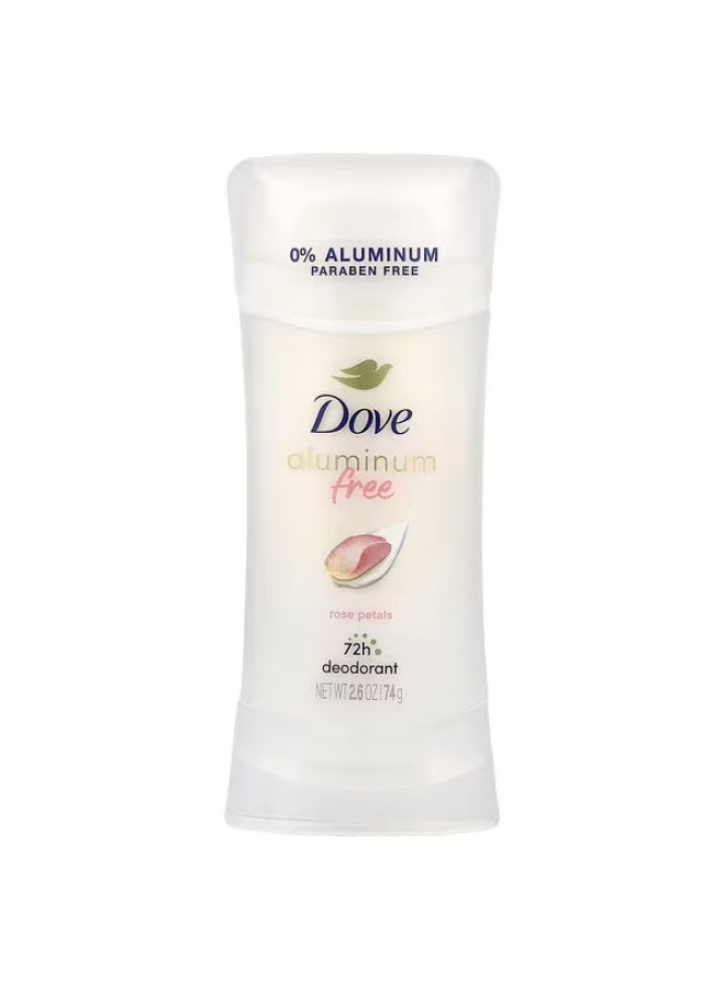 Dove, Aluminum Free Deodorant, Rose Petals, 2.6 oz (74 g)