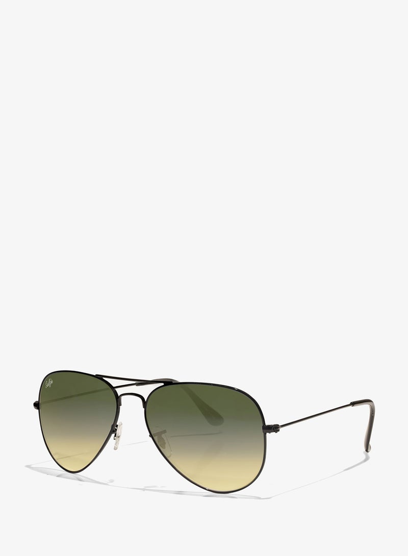 Selfie Aviator Green Black Metal Frame with  Sunglasses, SE3025-023 - Image 2