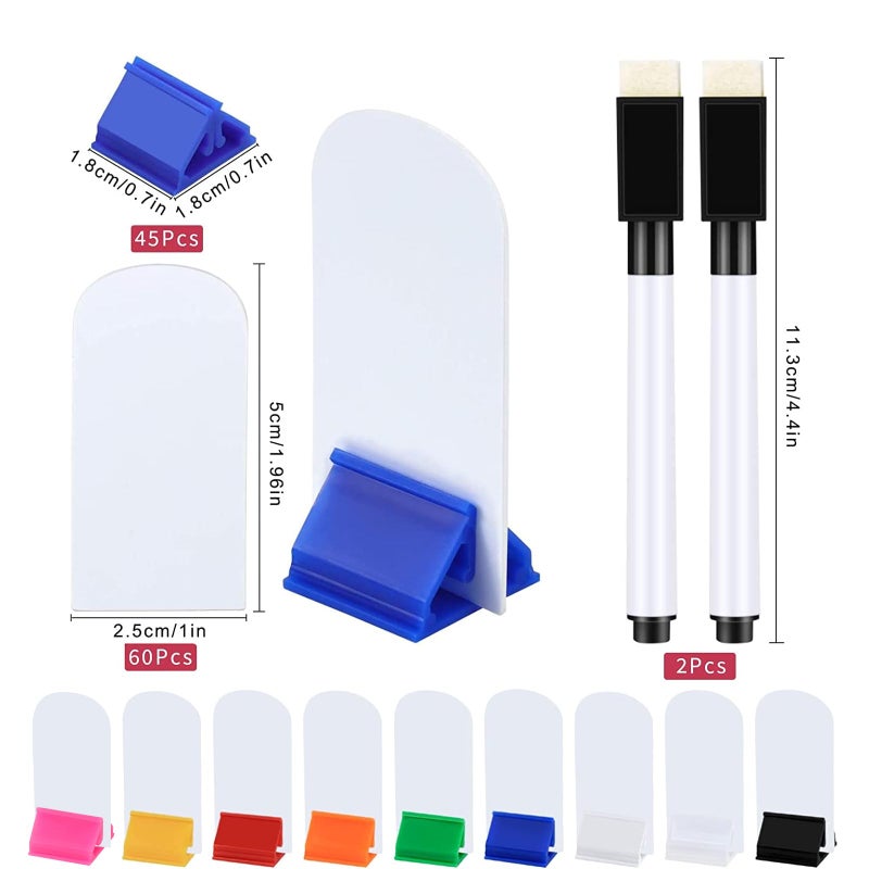 Meetory 65 DIY Blank Playing Cards, 45 Card Stands, Plastic Card Holder with 2 Black Marker Pens for Office, School, Party Supplies, Children's Games - Image 2