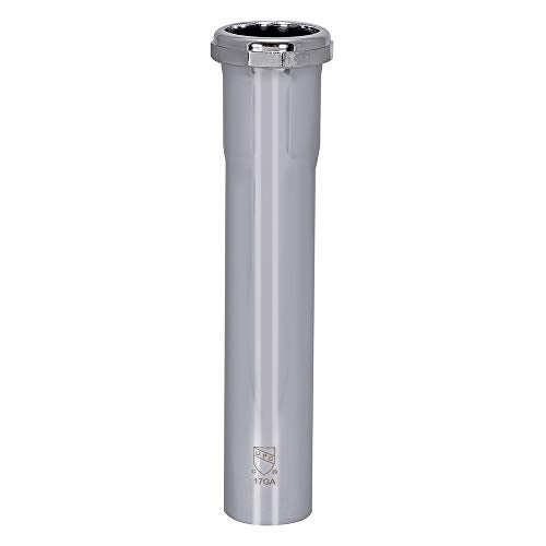 EZ-FLO 1-1/2 in x 8 in Heavy-Duty Brass Extension Tube with Slip Joint Connection, 17 Gauge, Chrome, 35118 - Image 5